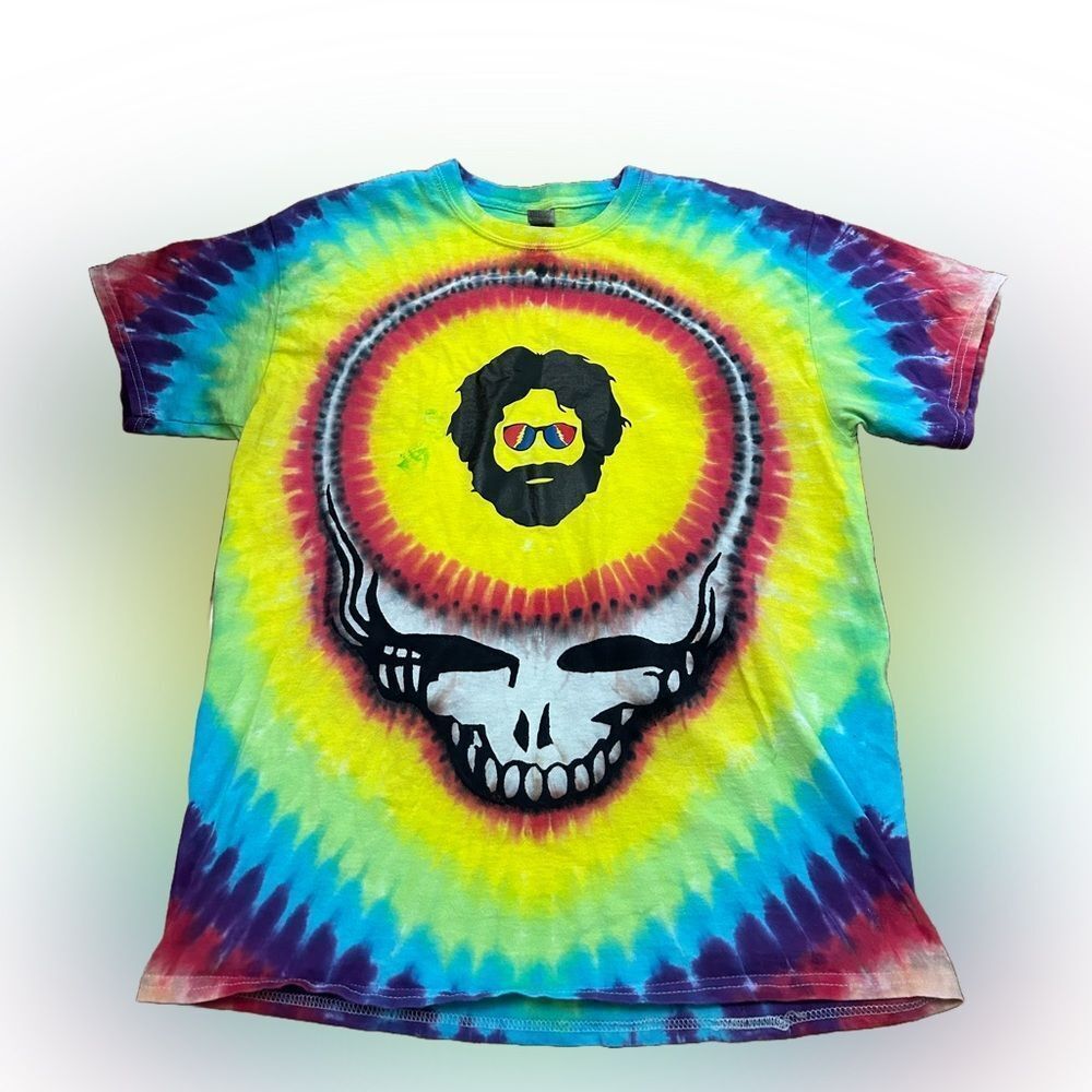 Rare Grateful Dead Space Your Face Tie-Dye Band T-shirt